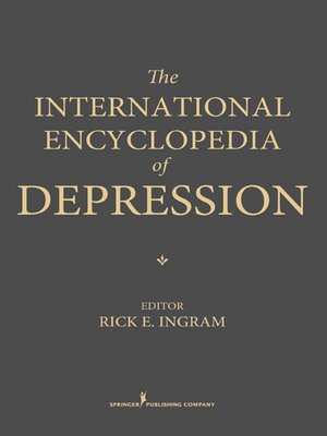 cover image of The International Encyclopedia of Depression